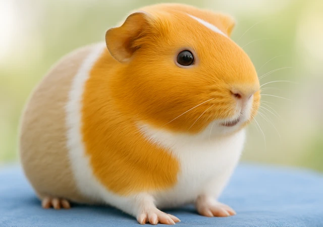 Meerschweinchenfarben beige-gold-weiß_ki generiert