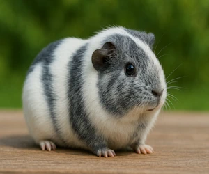 Meerschweinchen in Magpie-slate-blue Zeichnung