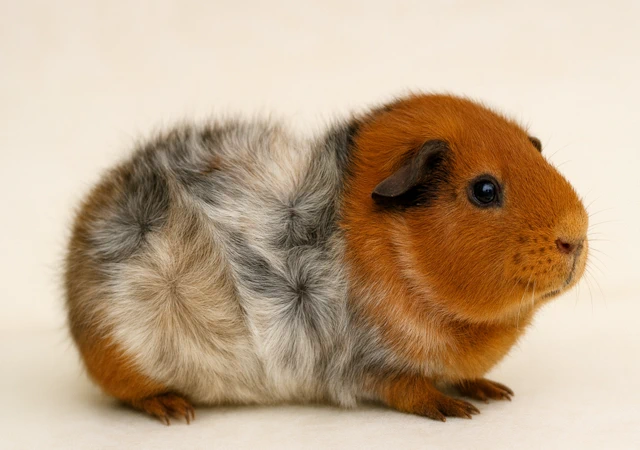 Ki erstelltes Bild eines Meerschweinchens mit Schimmelzeichnung